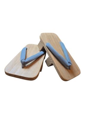 Authentic Japanese Traditional Geta Wooden Platform Sandals Kimono Shoes Vintage